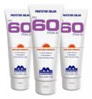 KIT 3 Protetores Solares Fps 60 Bisnaga 120g Mavaro