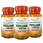 Kit 3 Psyllium + Agar Agar 60 Cápsulas 500mg