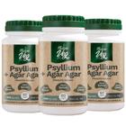 Kit 3 Psyllium + Agar Agar (Produto Vegano) 60 Cápsulas 500mg - Nature Veg