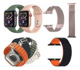 Kit 3 Pulseiras Sortidas Compatível Com Apple Watch  1,2,3,4,5,6,7,8