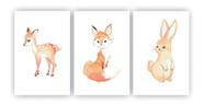Placa decorativa infantil desenho animal raposa vermelha - Wallkids - Placa  Decorativa - Magazine Luiza