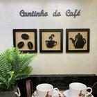 Kit 3 Quadros decorativos Cantinho do Café + Frase 3D relevo