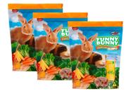 Kit 3 Ração Funny Bunny Delicias Da Horta - 500g