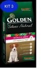 Kit 3 Ração Golden Seleção Natural Cães Filhotes Rp Frango