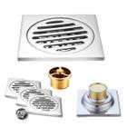 Kit 3 Ralo Aço Inox Banheiro Garagem Anti Odor Anti Inseto Com Dreno 10x 10cm