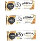 Kit 3 Recarga de Queratina Meu Liso Restauração Intensa 80g