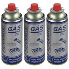 Kit 3 refis de gás propano butano 225g/400ml maçarico fogão de camping