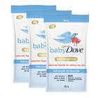 Kit 3 Refis Sabonete Líquido Baby Dove da Cabeça aos Pés Hidratação Enriquecida 180ml