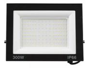 Kit 3 Refletores Holofote LED 300W Branco Quente