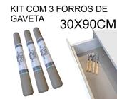 Kit 3 Rolos Forro Anti-mofo Armário Gaveta TokyoDesign 30x90