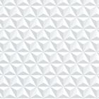 Kit 3 Rolos Papel De Parede Adesivo Triângulo Branco 3,0M