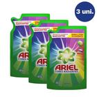 Kit 3 Sabão Líquido Ariel Clássico Roupas Brancas E Coloridas Sachê 700 Ml