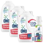 Kit 3 Sabão Líquido Concentrado Omo para Diluir 500ml cada + Garrafa