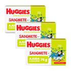 Kit 3 Sabonete em Barra Infantil Huggies Chá de Camomila 75g