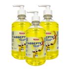 Kit 3 Sabonete Líquido Asseptex Vanila Rhenuks - 500 ml