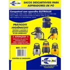 Kit 3 Sacos Descartáveis para Aspirador de Pó Electrolux Flex 1400w