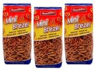 Kit 3 salgadinho pretzels mini gunz 300gr