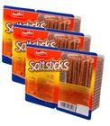 kit 3 SALGADINHO PRETZELS STICKS PALITOS GUNZ 200GR