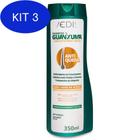 Kit 3 Shampoo Anti Queda Guanxuma Cabelos Normais A Secos 350Ml
