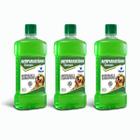 Kit 3 Shampoo Antipulgas Carrapatos Cães World 500ml