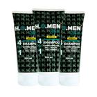 Kit 3 Shampoo Condicionador Masculino 41 Cabelo Barba Anticaspa H.O.Men Black Shower Care