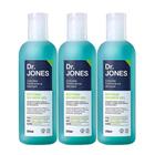 Kit 3 Shampoo Masculino Isotonic Shower 3 em 1 Cabelo Barba e Corpo Gel 250ml Dr Jones