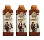 Kit 3 Shampoo Procanine Good Horse Com Vitamina A Limpeza Maciez e Brilho 700 ml