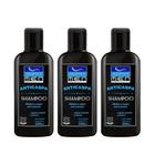 Kit 3 Shampoos Anticaspa Anticoceira Masculino 200ml Oleoso Normais Nupill Men