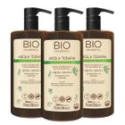 Kit 3 Shampoos Limpeza Profunda Argila Branca Bio Amazônica NatuMaxx 1L