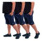 Kit 3 Short Bermuda Masculina Plus Size Tactel Com Elastano 118