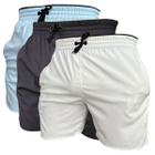 Kit 3 Short de Elastano Dry fit Bermuda Academia