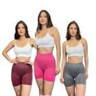 Kit 3 Short Feminino Levanta Bumbum Legging de Treino Academia Fitness