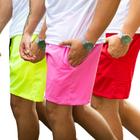 Kit 3 Short Masculino Liso Treino Academia Tactel Verão Premium exercício funcional Diversas Cores