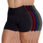 Kit 3 Shorts Bermudas Fitness Treino Leg Legging Cintura Alta 157