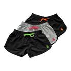 Kit 3 Shorts Femininos Tactel Liso Moda Praia Verão Academia