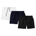 Kit 3 Shorts Masculino Básico Liso Bermuda Praia Mauricinho Tactel