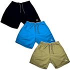 Kit 3 Shorts Masculino Verão Curto Básico Moda Piscina