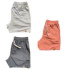 Kit 3 Shorts Mauricinho Fio Tinto Linho 3 Bolsos