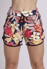 Kit 3 Shorts Ribana Curtinho Elástico Estampado Com Bolso