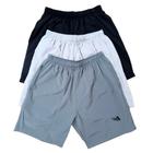 Kit 3 Shorts Tactel Com Elastano Ox Silver