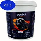 Kit 3 Silicone Em Gel Para Paineis Automotivos Rotibril 400 Gr