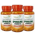 Kit 3 Spirulina Vitamina B3 Microalga Premium 60 Cápsulas 500mg