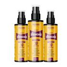 Kit 3 Spray Finalizador Capilar Siliconizado Sem Enxágue 10 Em 1 Rhenuks