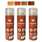 Kit 3 Spray Verniz para Madeira 300ml Colorart - Escolha a cor