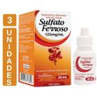 Kit 3 Sulfato Ferroso Liquido 125mg/30mL - Arte Native - Arte Nativa