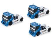 Kit 3 Super Caminhões Miniatura Iveco Racing Usual Brinquedos