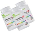 Kit 3 Suplemento Alimentar Vitamina D3 60 Cápsulas 500mg 10.000ui Bionutri Fonte D