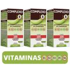 Kit 3 Suplemento De Vitaminas Complexo B 100 Comprimidos Arte Nativa