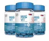 Kit 3 Suplemento Magvit Magnésio+Vitamina B6 30Cps - Magvit