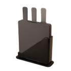 Kit 3 tábuas de corte com suporte vertical multiuso resistentes - Oikos